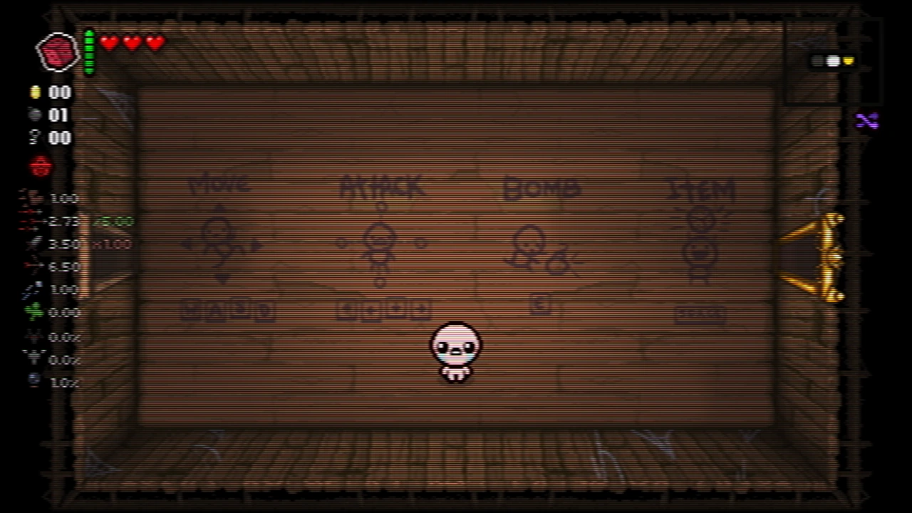 Isaac starting room with Studio Flat.